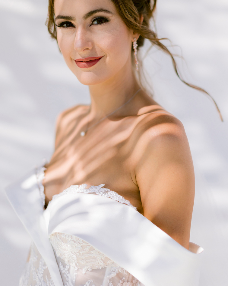 Natural bridal look
